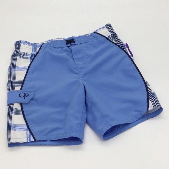 OP Boys Swim Trunks Carolina Blue with pocket size 3T - Picture 1 of 5